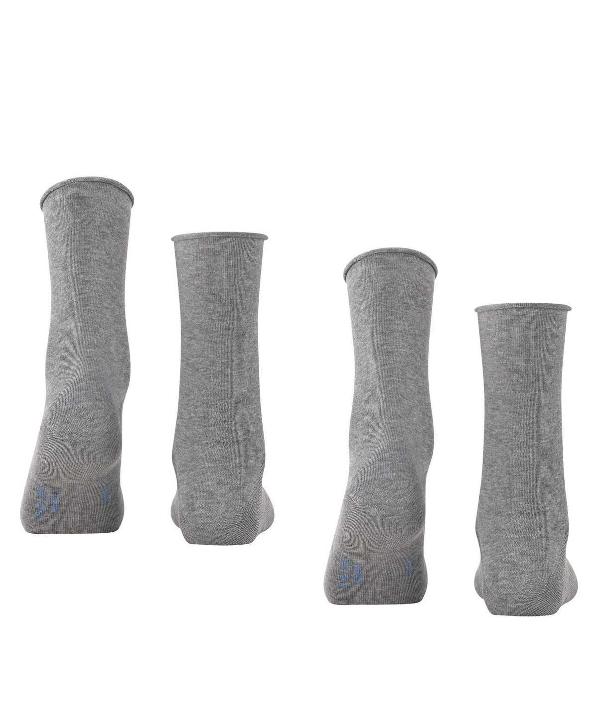 Women Falke Happy 2-Pack Socks Socks Grey | OGQHPJ092