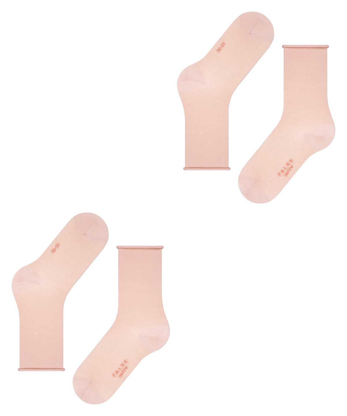 Women Falke Happy 2-Pack Socks Socks Pink | YMFLZH180