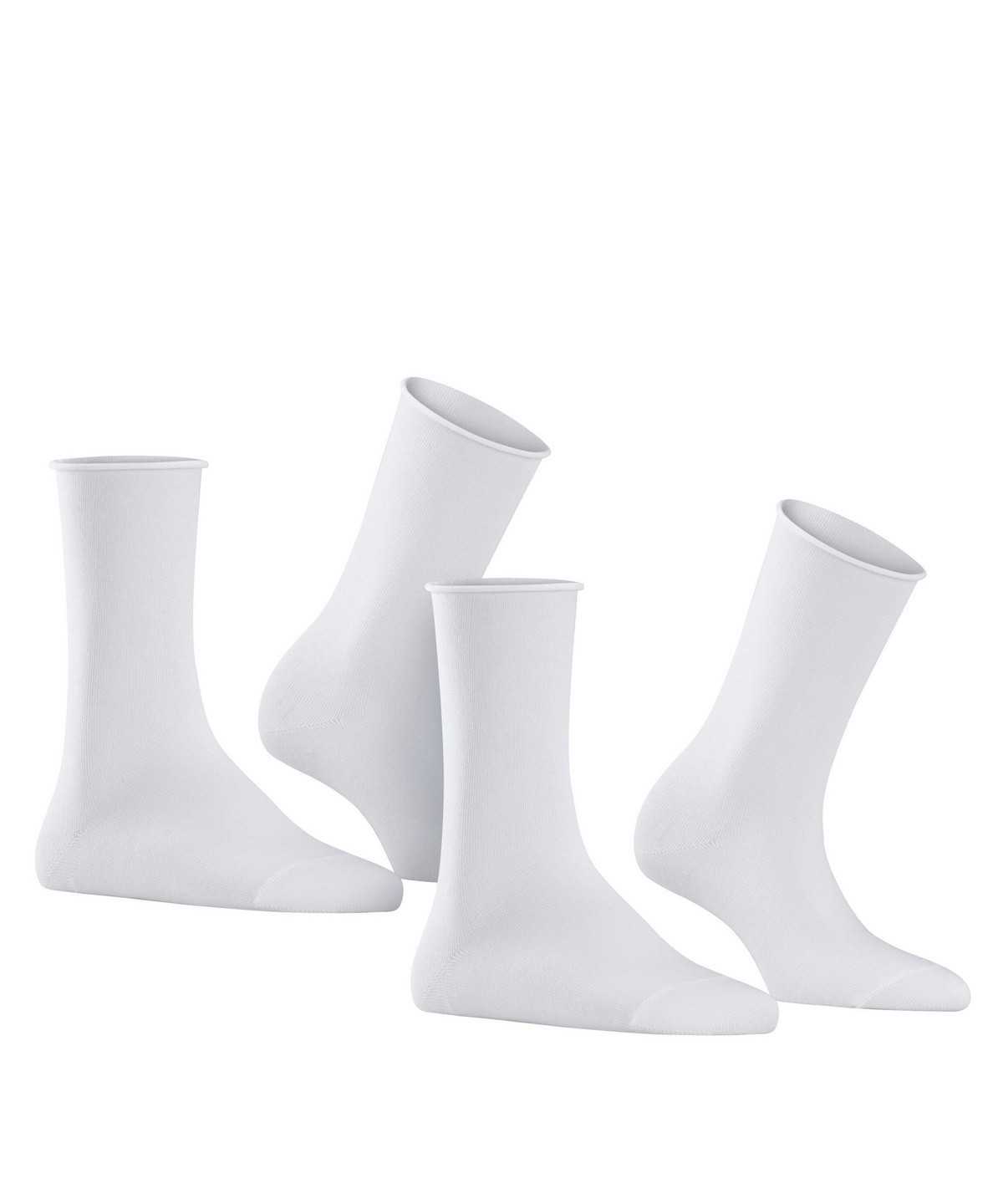 Women Falke Happy 2-Pack Socks Socks White | HXCTKA364