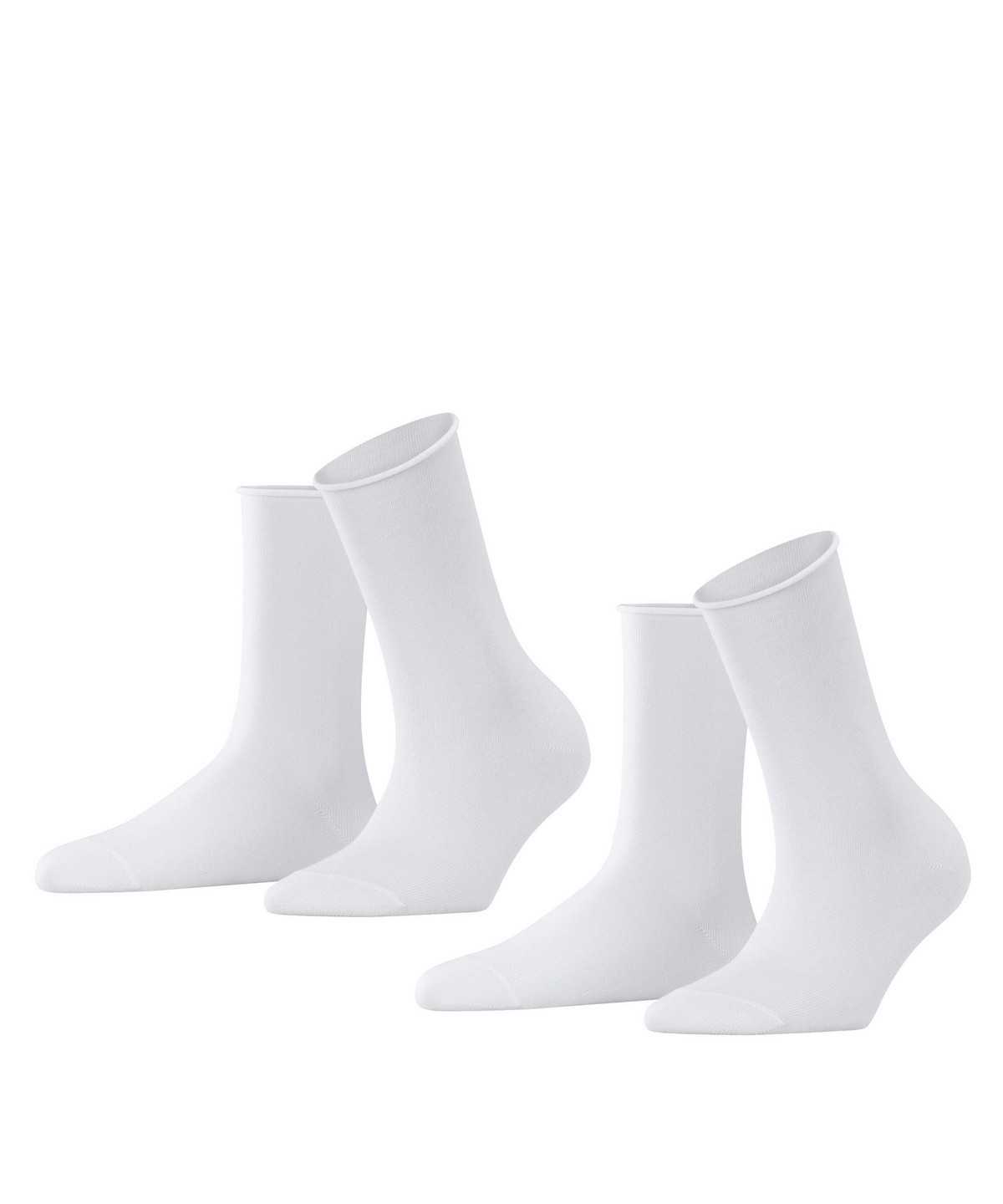 Women Falke Happy 2-Pack Socks Socks White | HXCTKA364