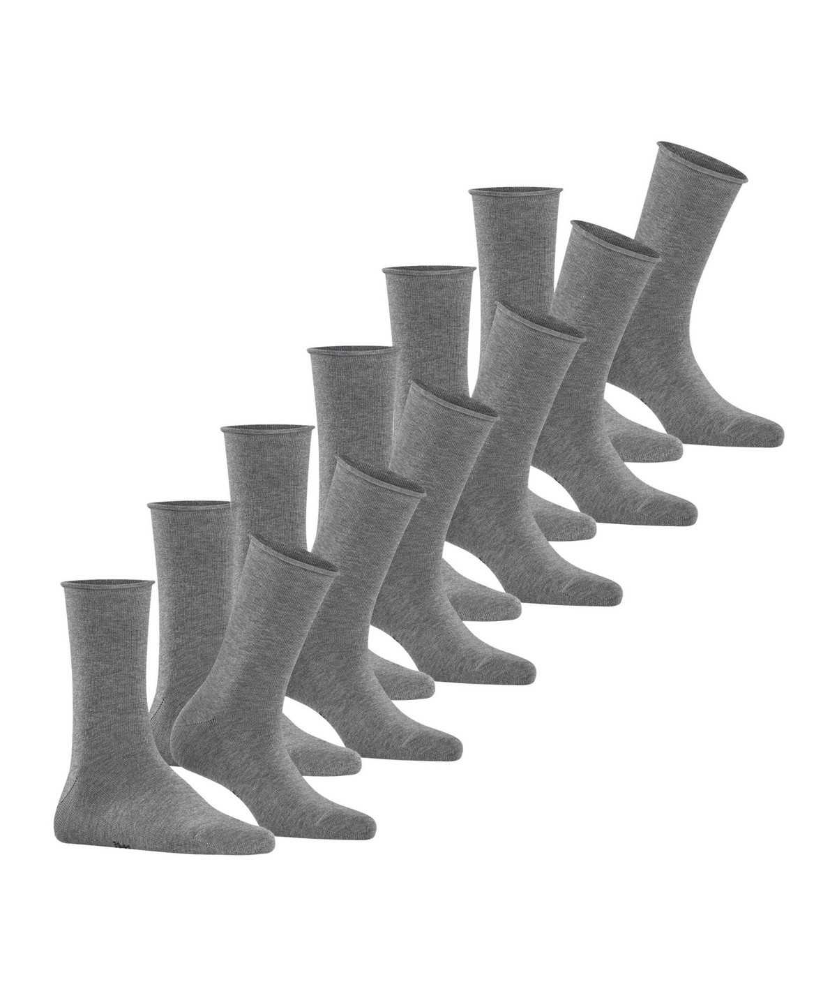 Women Falke Happy 6-Pack Socks Socks Grey | VTDHYW183