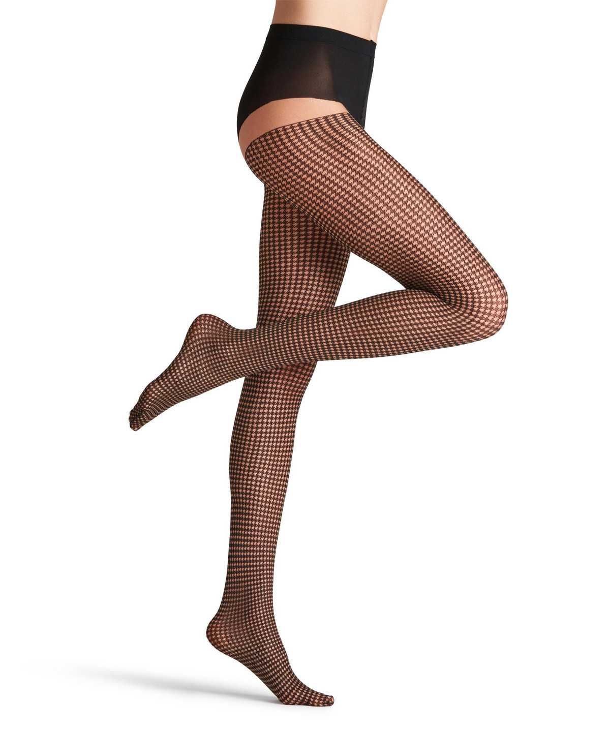 Women Falke Houndstooth 15 DEN Tights Tights Beige | ADZOUK715