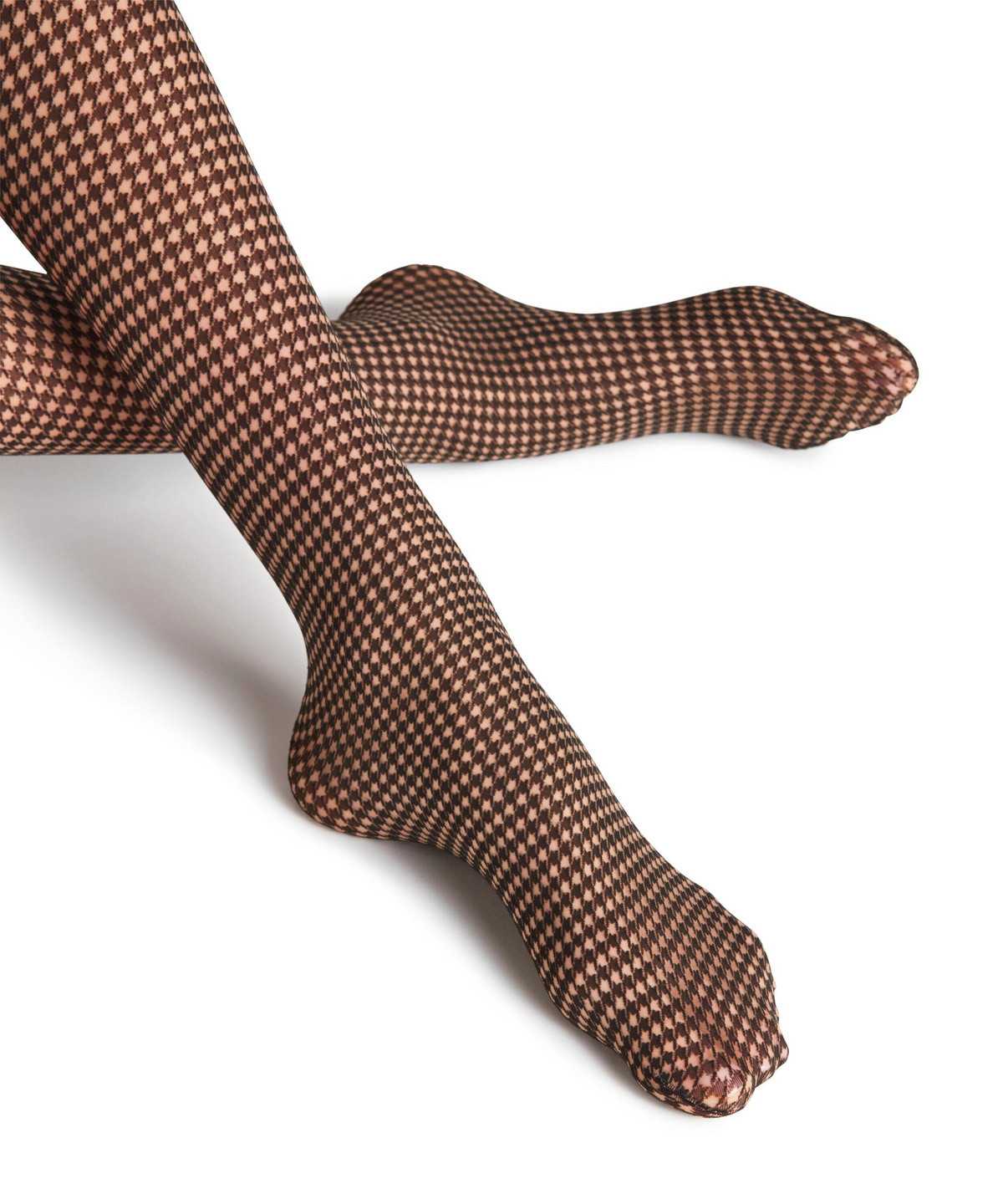 Women Falke Houndstooth 15 DEN Tights Tights Beige | ADZOUK715