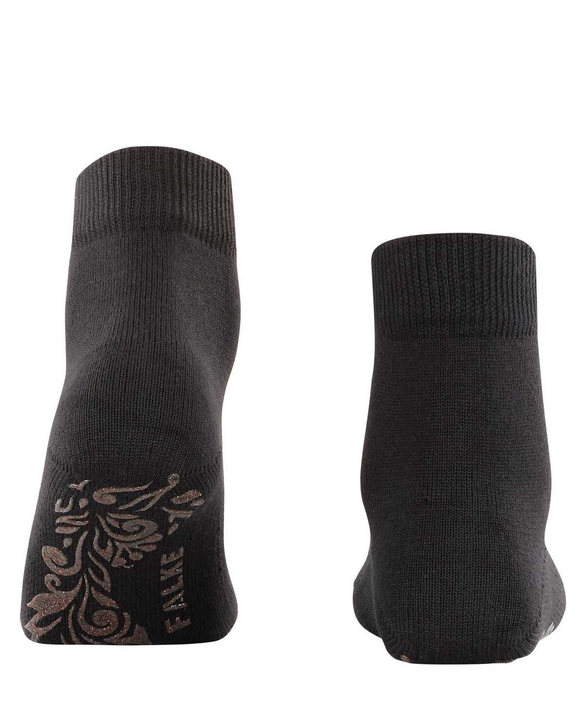 Women Falke Light Cuddle Pads Short sock Socks Black | MSOUWY123