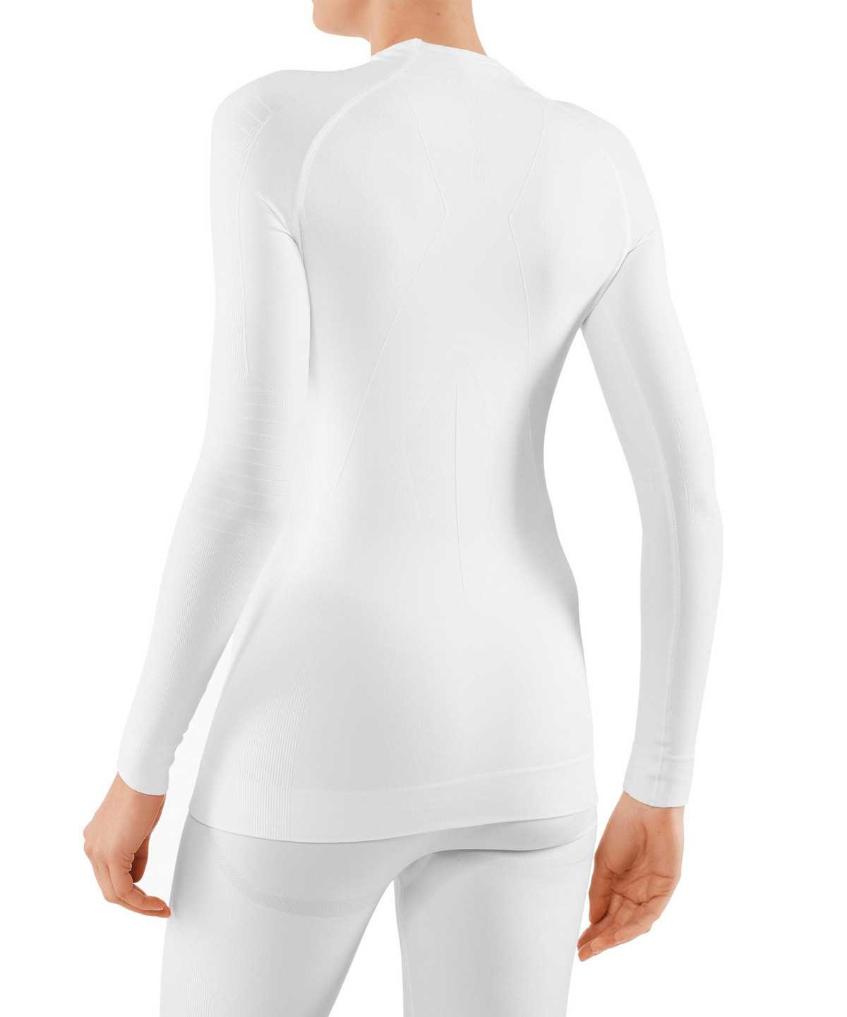 Women Falke Long sleeve shirt Maximum Warm Long Sleeve Shirts White | XVIDOF476