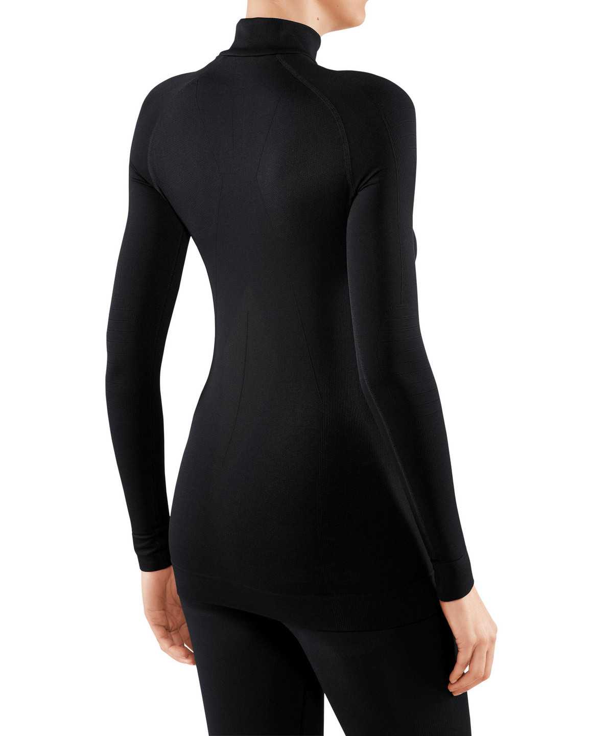 Women Falke Long sleeve shirt Maximum Warm Long Sleeve Shirts Black | KYOMDI628