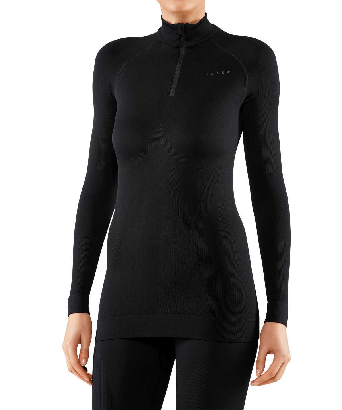 Women Falke Long sleeve shirt Maximum Warm Long Sleeve Shirts Black | KYOMDI628