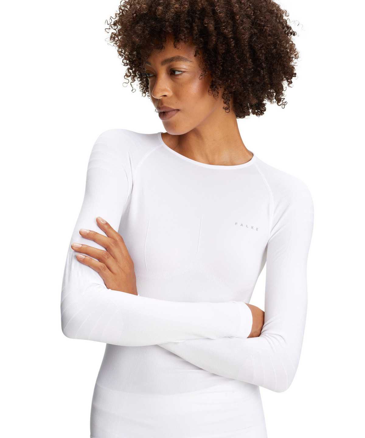 Women Falke Long sleeve shirt Warm Long Sleeve Shirts White | GKTRYP327