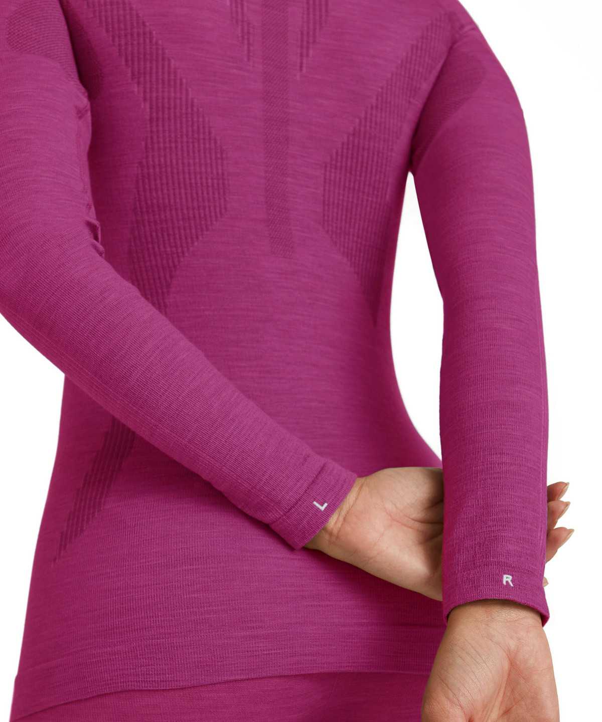 Women Falke Long sleeve shirt Wool-Tech Long Sleeve Shirts Purple | MKCBNU135