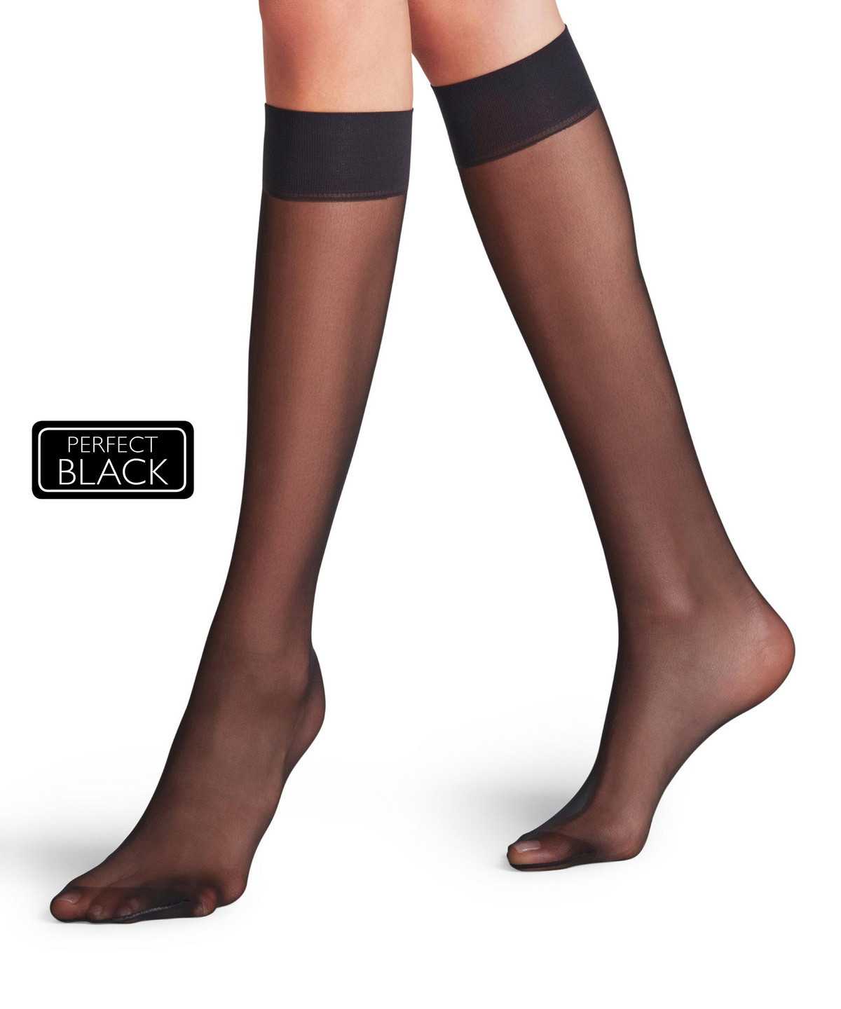 Women Falke Matt Deluxe 20 DEN Knee-high Socks Socks Black | DBLEQU398