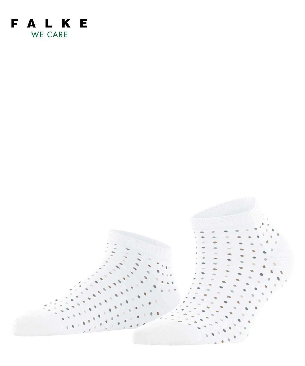 Women Falke Multispot Sneaker socks Socks White | DVZUCM480