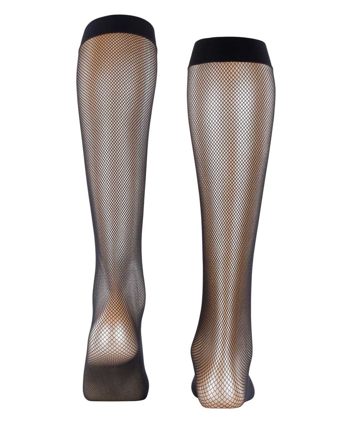 Women Falke Net Knee-high Socks Socks Black | UIDHKT043