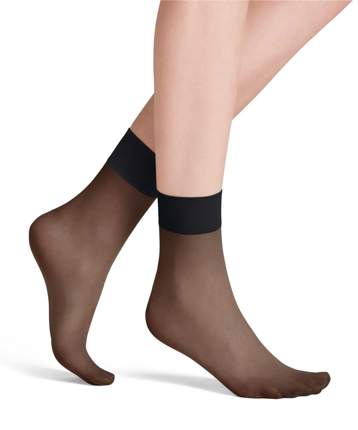 Women Falke Pure Matt 20 DEN Ankle socks Socks Black | IVEQZT354