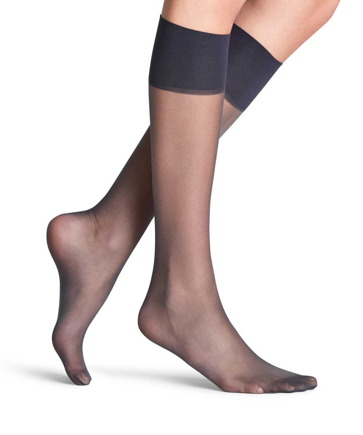 Women Falke Pure Matt 20 DEN Knee-high Socks Socks Grey | RLVUKF716