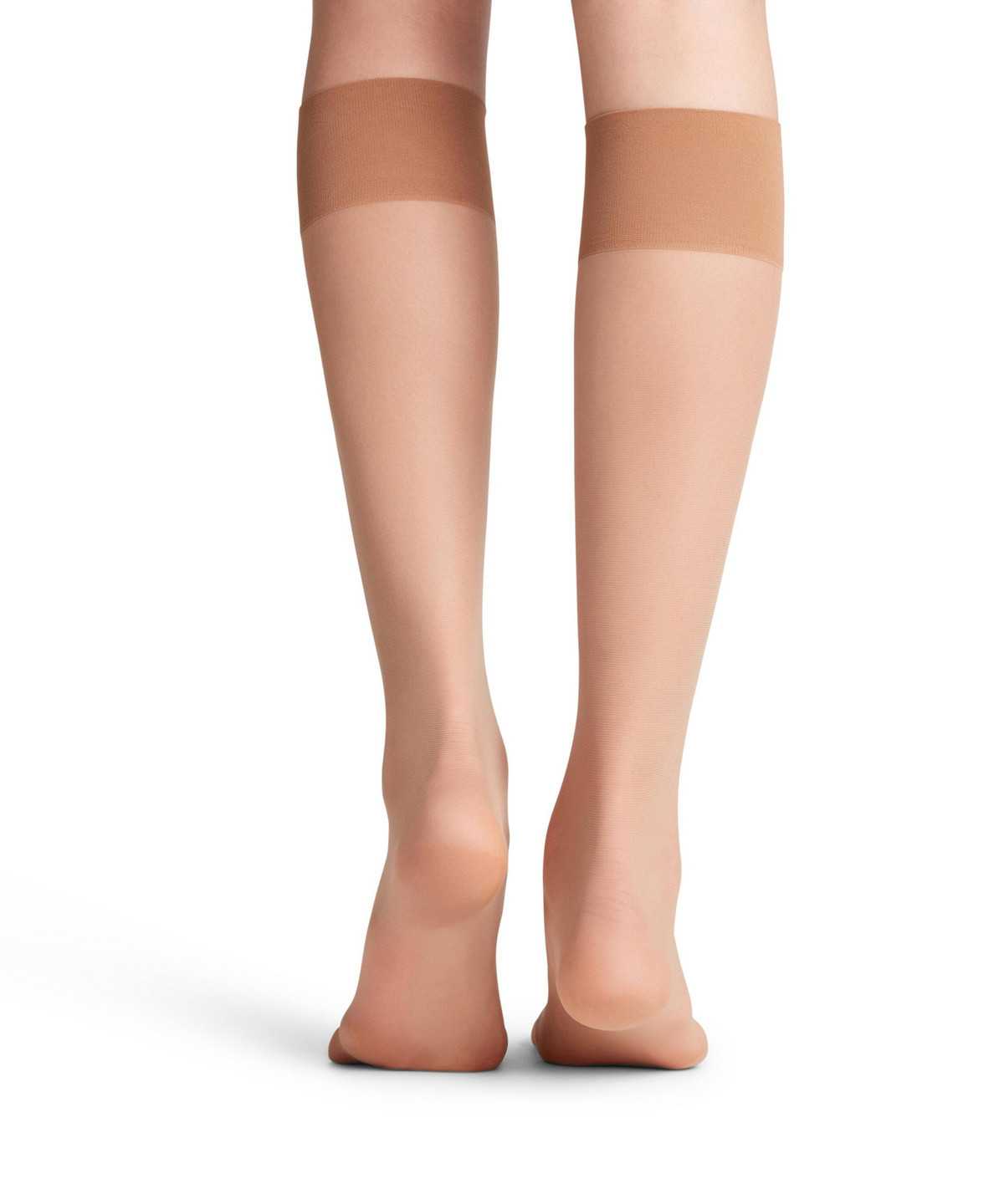 Women Falke Pure Matt 20 DEN Knee-high Socks Socks Beige | SXBVKN734