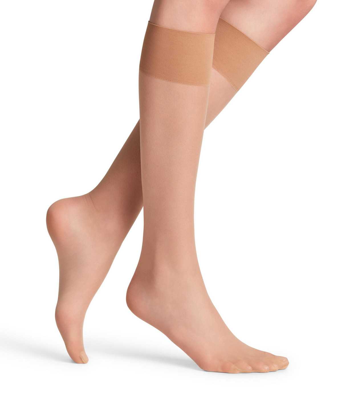 Women Falke Pure Matt 20 DEN Knee-high Socks Socks Beige | SXBVKN734