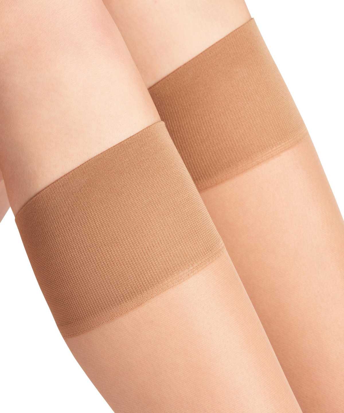 Women Falke Pure Matt 20 DEN Knee-high Socks Socks Beige | YDXJML689