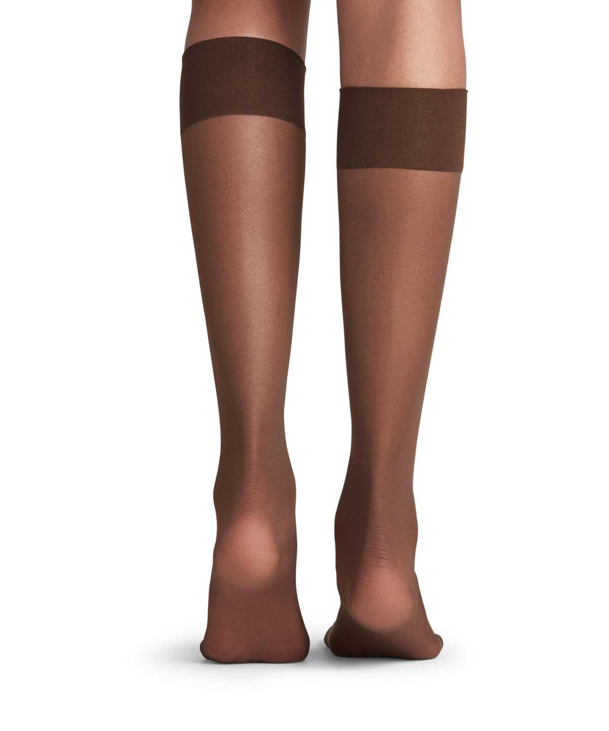 Women Falke Pure Matt 20 DEN Knee-high Socks Socks Brown | EVOIZC824