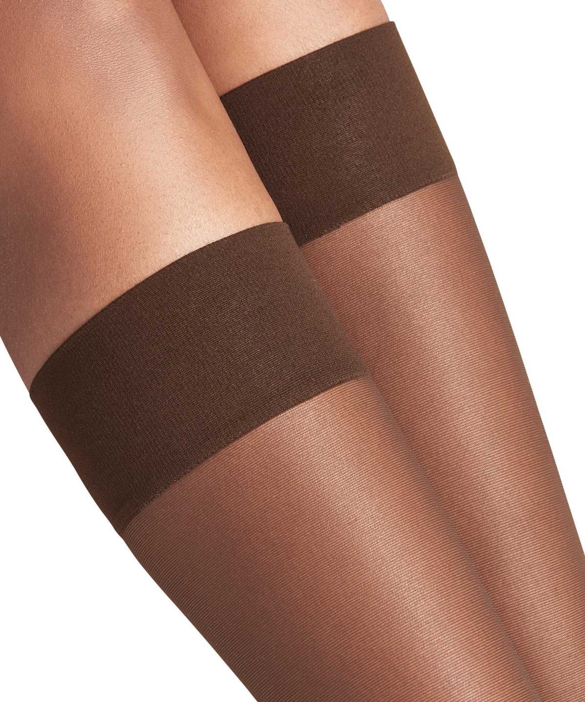 Women Falke Pure Matt 20 DEN Knee-high Socks Socks Brown | EVOIZC824