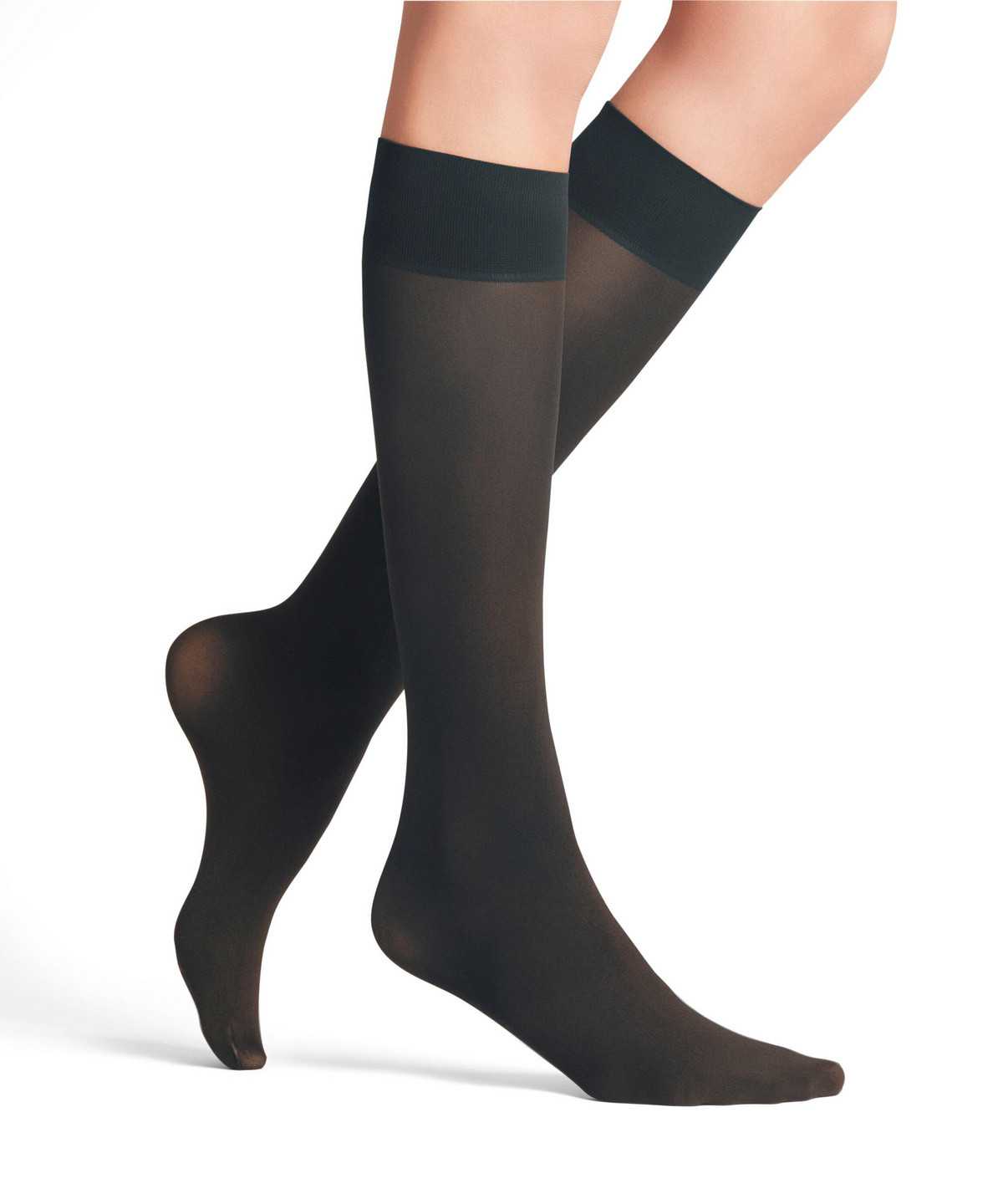 Women Falke Pure Matt 50 DEN Knee-high Socks Socks Grey | LRAVJQ856