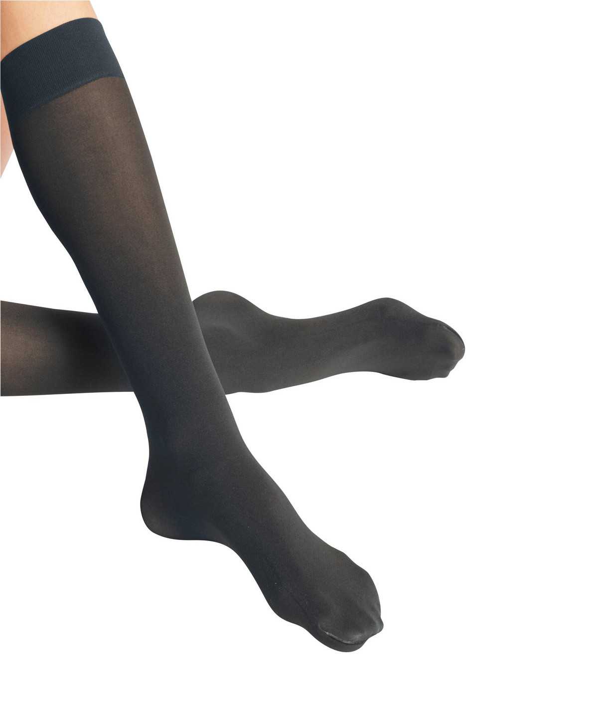 Women Falke Pure Matt 50 DEN Knee-high Socks Socks Grey | LRAVJQ856