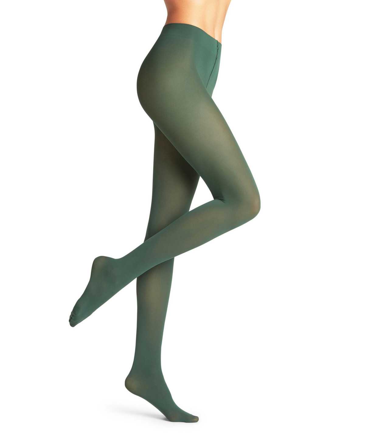 Women Falke Pure Matt 50 DEN Tights Tights Green | KZDWGU705