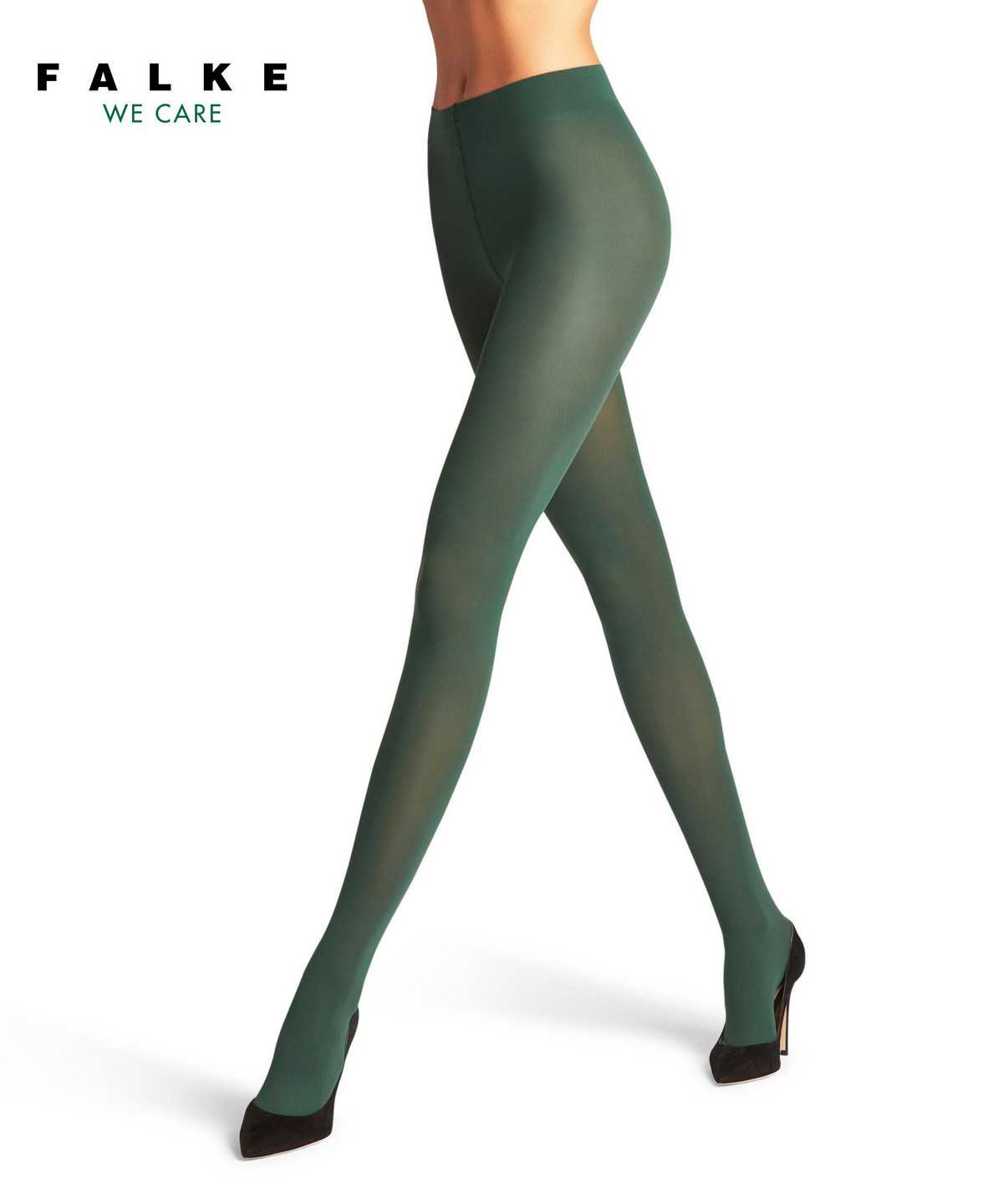 Women Falke Pure Matt 50 DEN Tights Tights Green | KZDWGU705