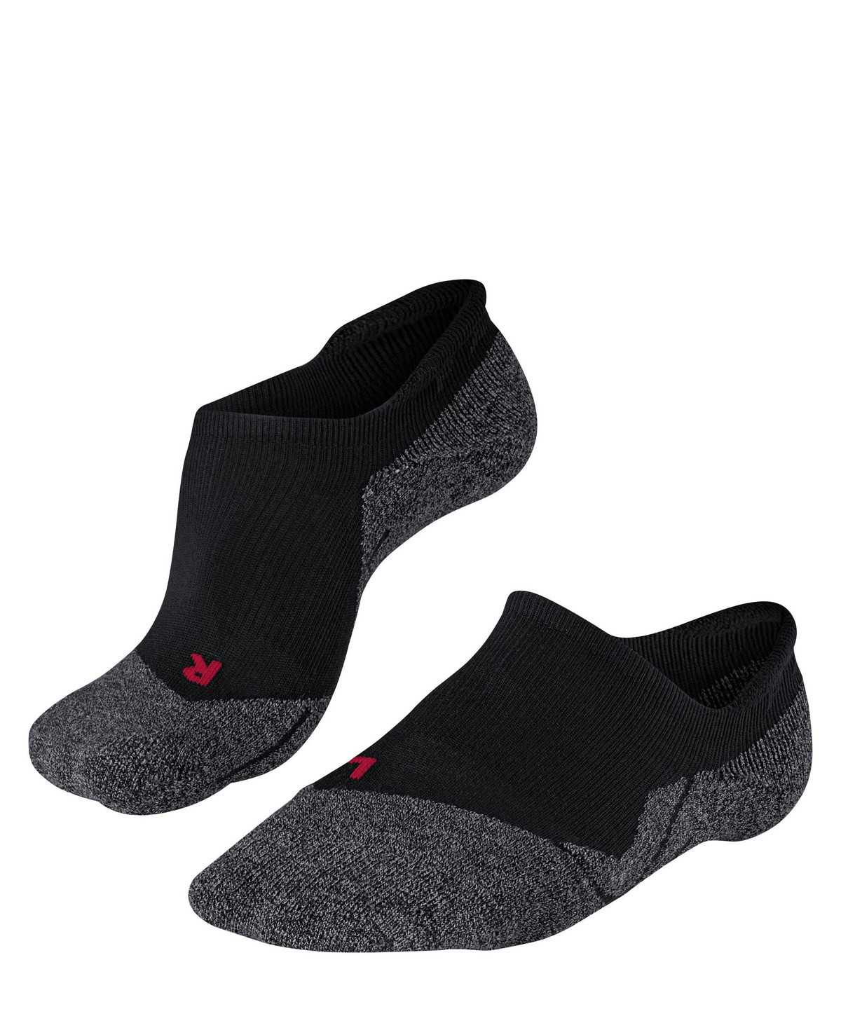 Women Falke RU3 Comfort Invisible Running Invisibles Sports Socks Black | XUIFPO638