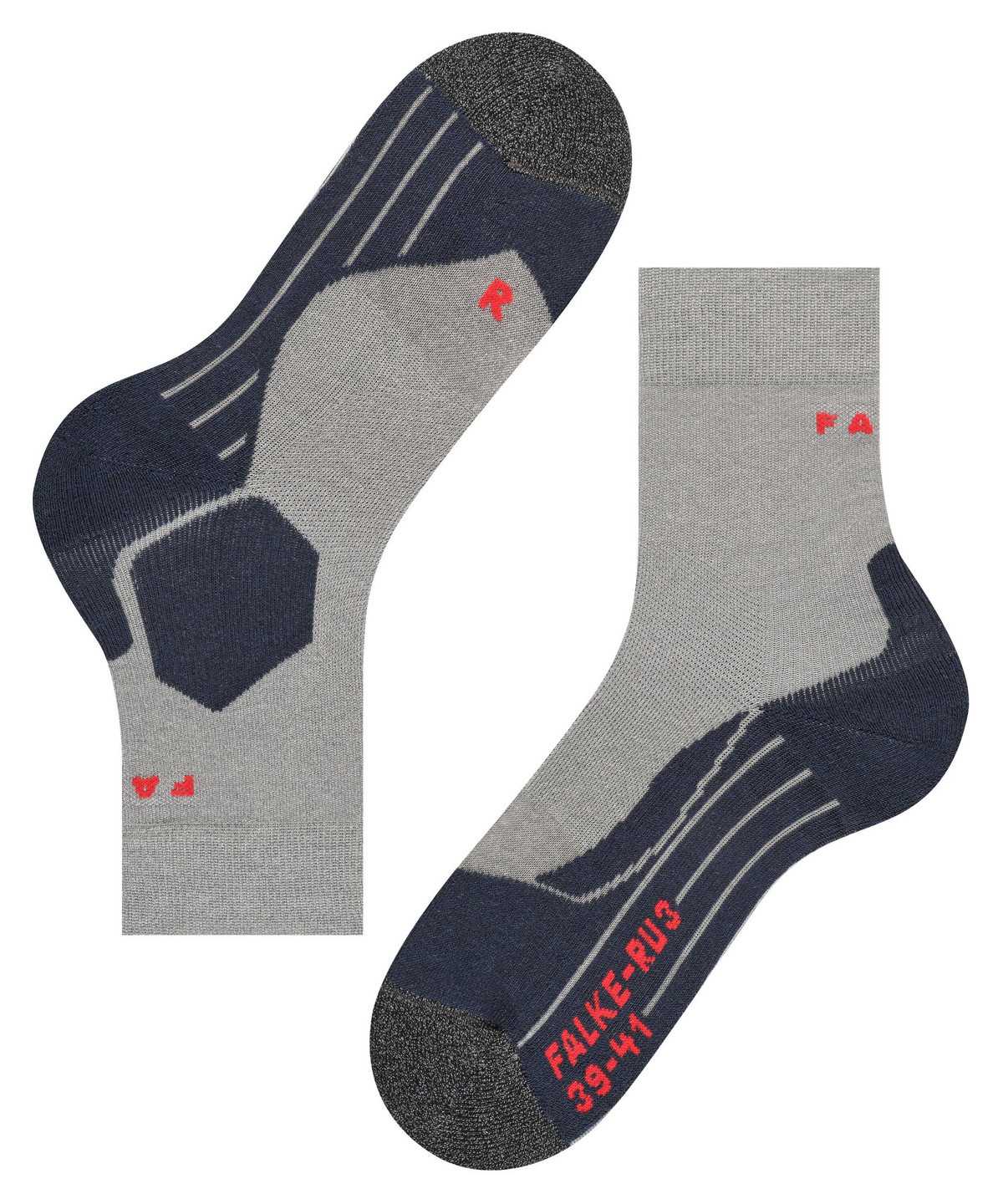 Women Falke RU3 Comfort Running Socks Sports Socks Grey | RTOFCM420