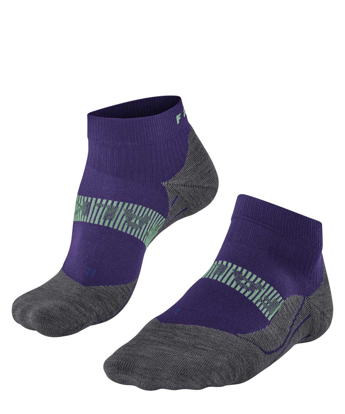 Women Falke RU4 Endurance Cool Short Running Short sock Sports Socks Purple | JLDWRN942