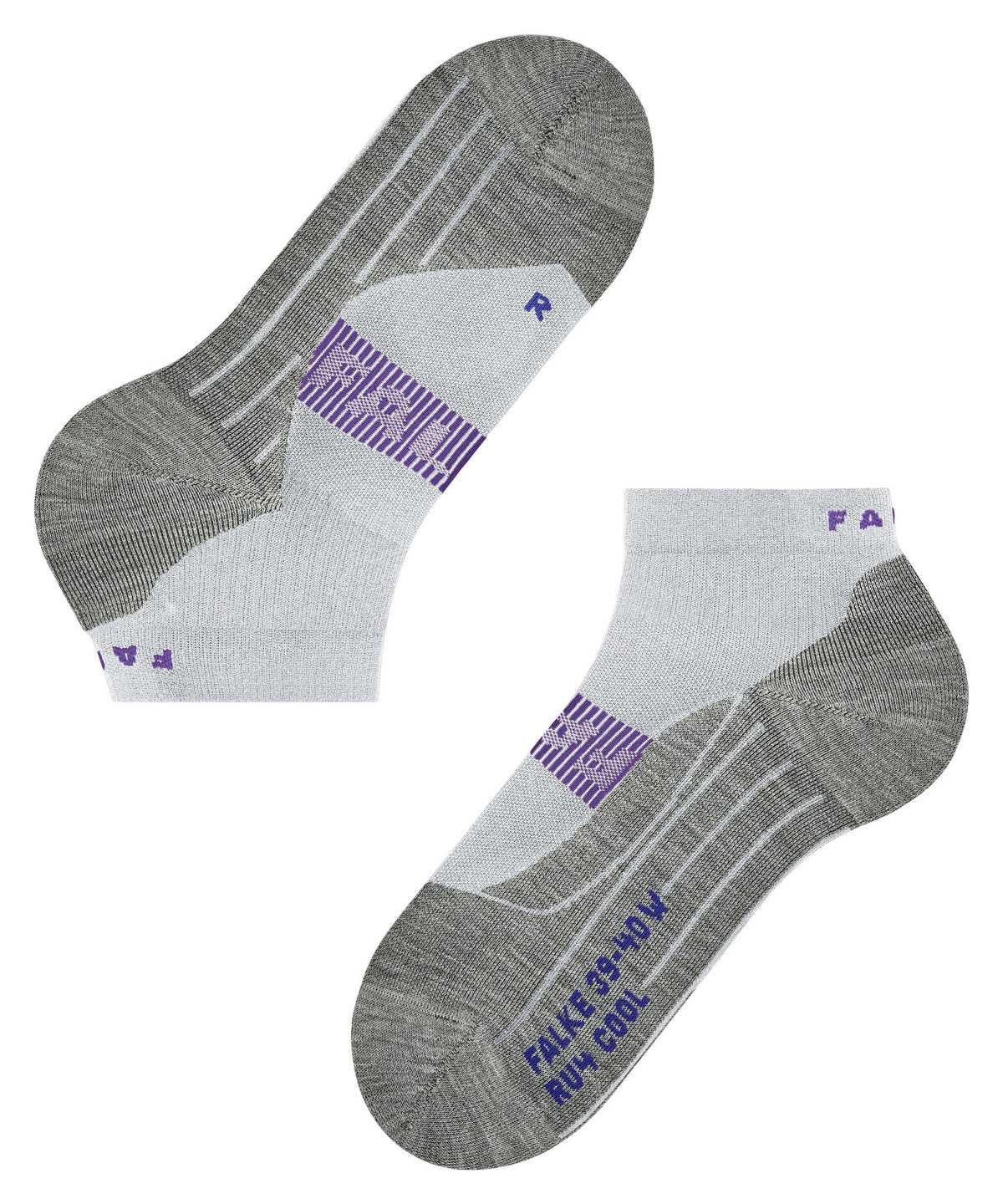 Women Falke RU4 Endurance Cool Short Running Short sock Sports Socks White | TZMEQF640