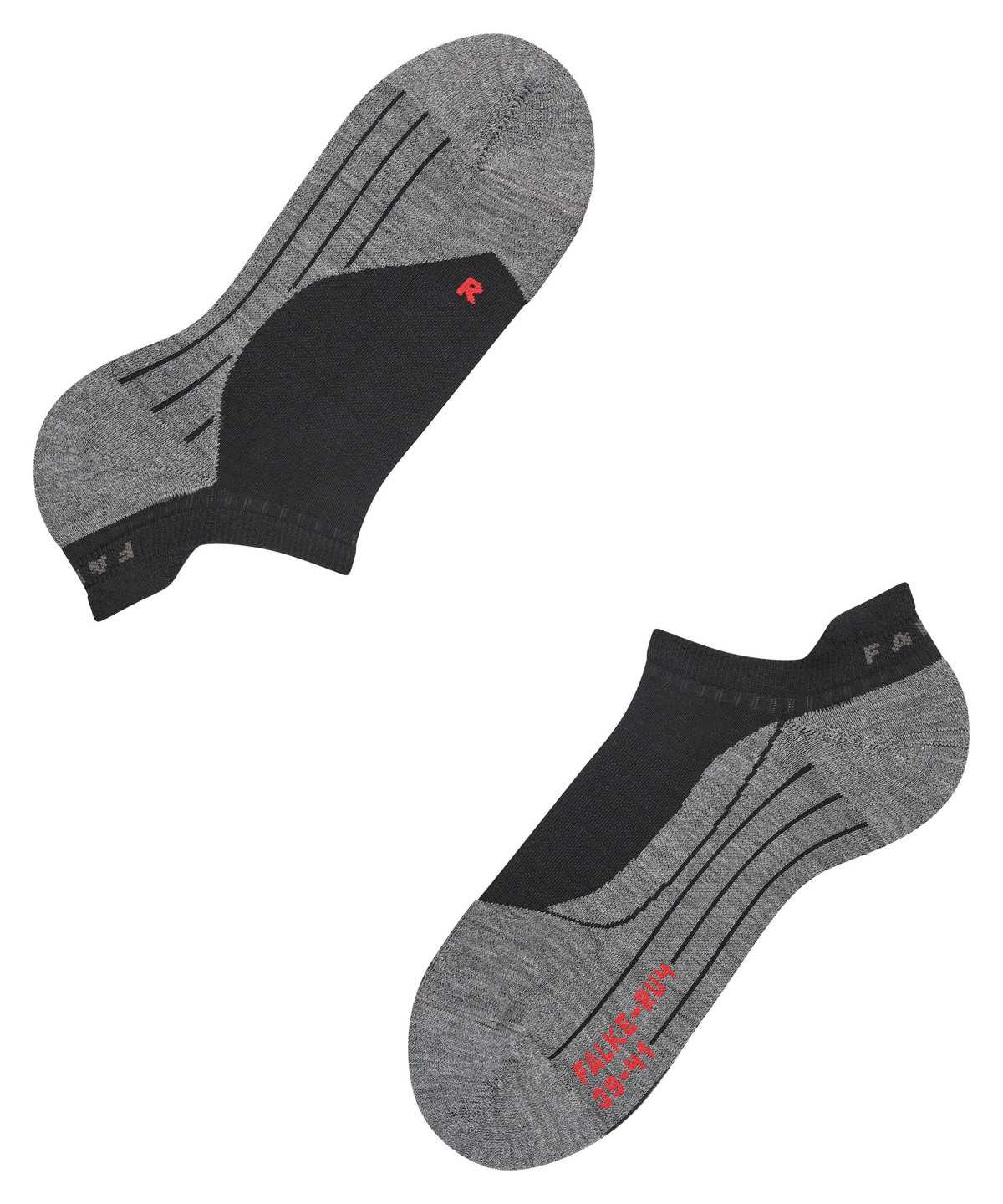 Women Falke RU4 Endurance Invisible Running Invisibles Sports Socks Black | MYCUQW950