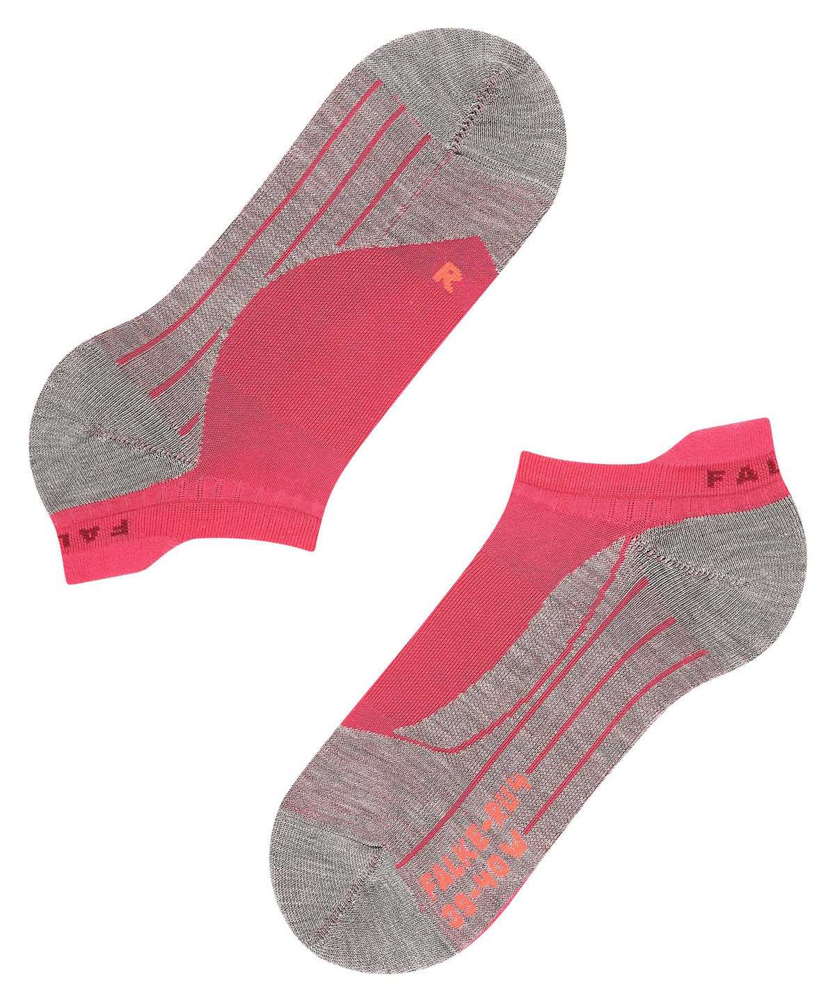 Women Falke RU4 Endurance Invisible Running Invisibles Sports Socks Red | INGKMS964