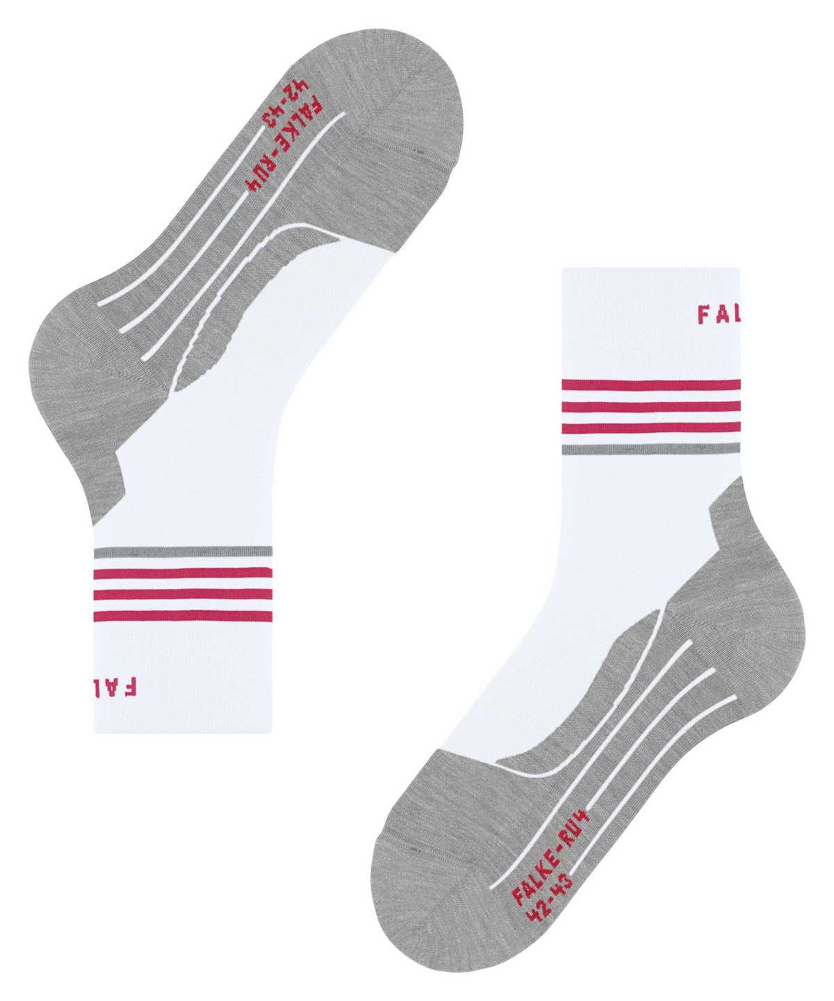 Women Falke RU4 Endurance Reflect Running Socks Sports Socks White | DLCVIZ865