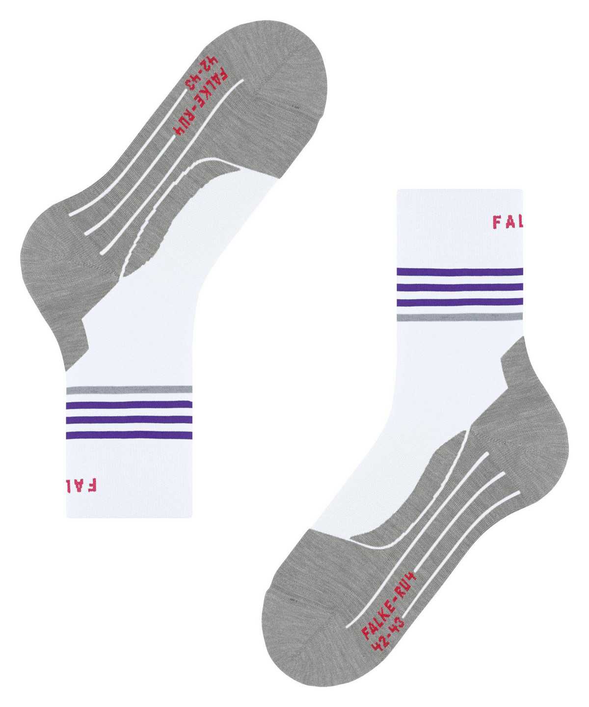 Women Falke RU4 Endurance Reflect Running Socks Sports Socks White | AIJNCS231