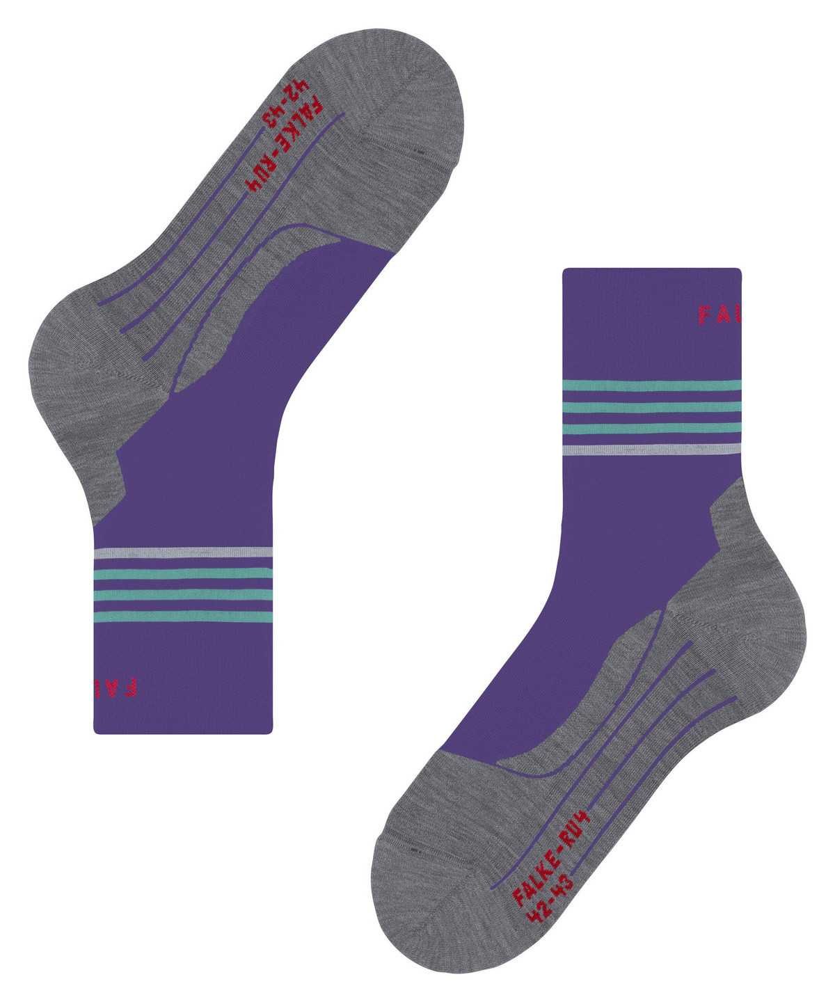 Women Falke RU4 Endurance Reflect Running Socks Sports Socks Purple | UIRKXL576