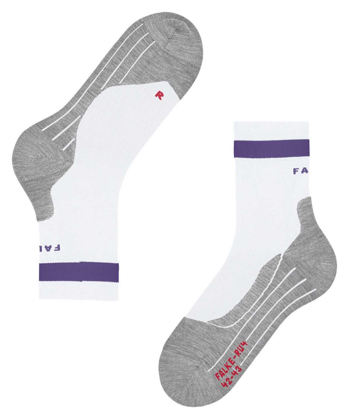 Women Falke RU4 Endurance Running Socks Sports Socks White | AQTNGS903