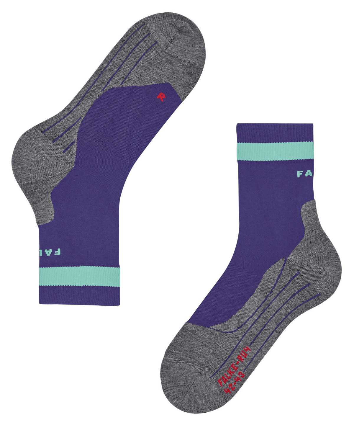 Women Falke RU4 Endurance Running Socks Sports Socks Purple | GLXHPK871