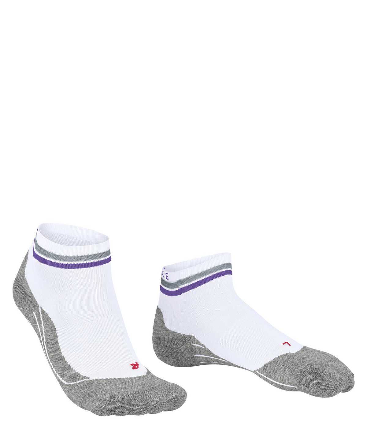 Women Falke RU4 Endurance Short Reflect Running Short sock Sports Socks White | JCOMBW619