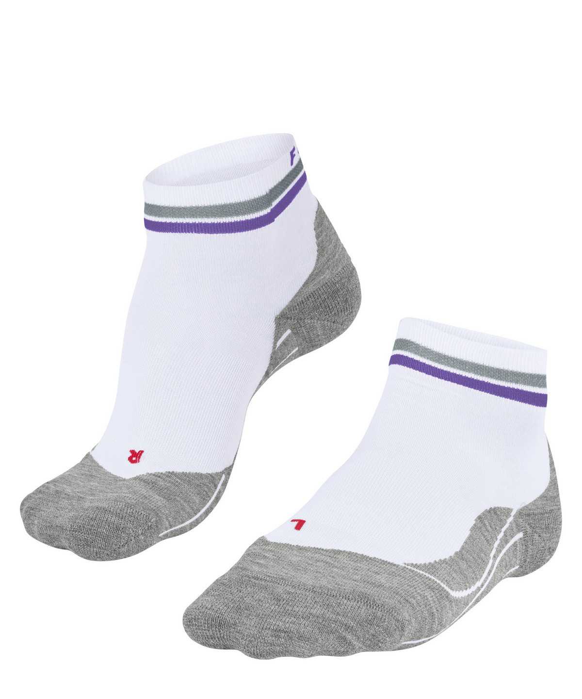 Women Falke RU4 Endurance Short Reflect Running Short sock Sports Socks White | JCOMBW619