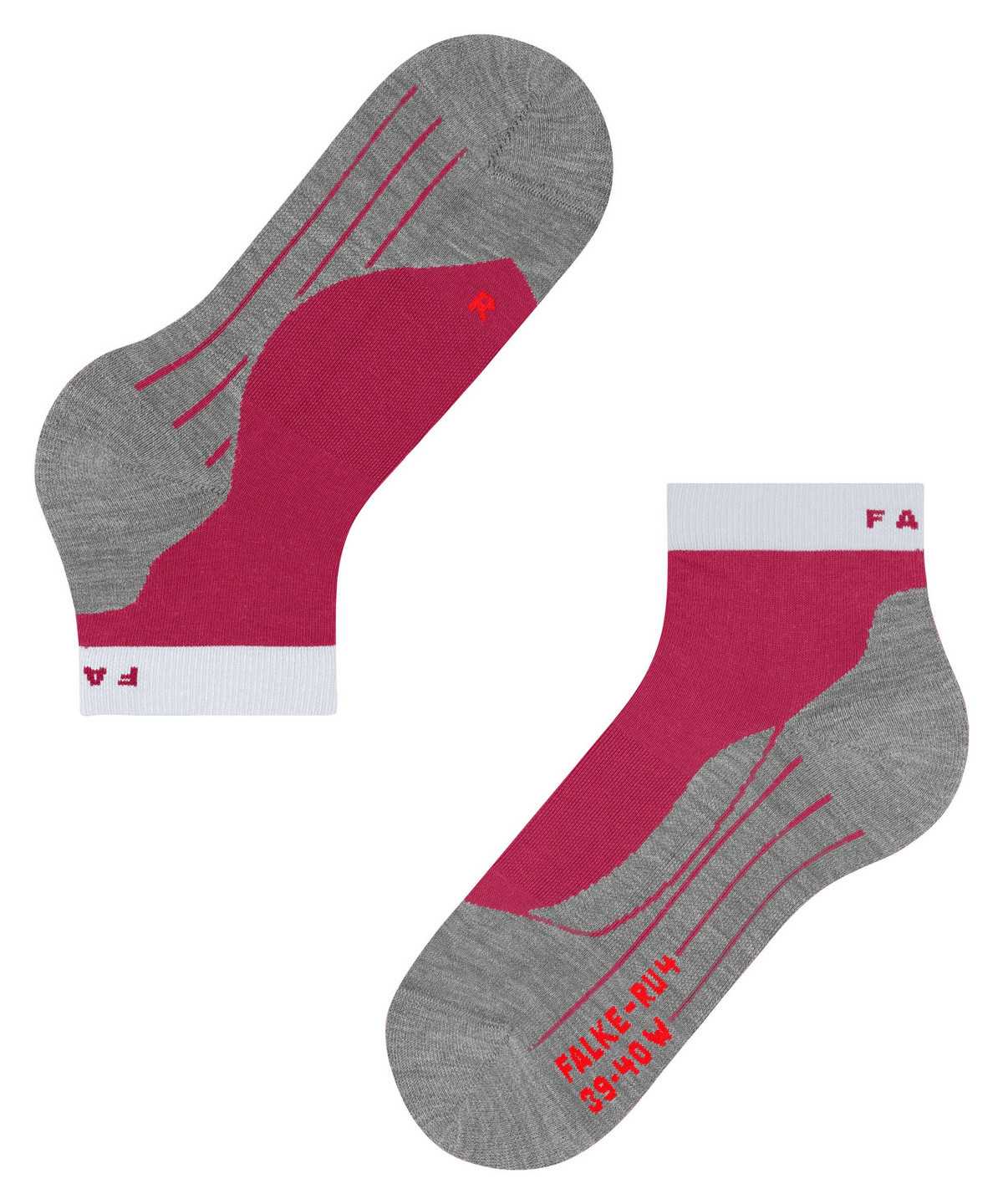 Women Falke RU4 Endurance Short Running Short sock Sports Socks Red | IXWHSA486