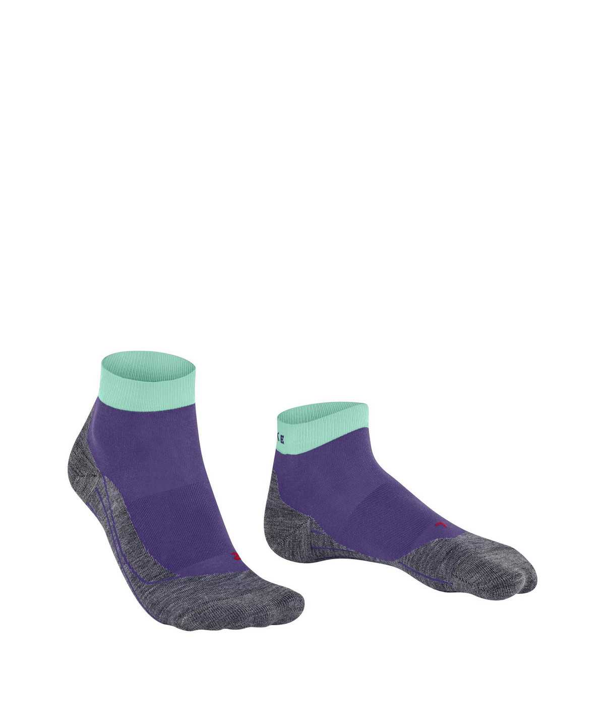 Women Falke RU4 Endurance Short Running Short sock Sports Socks Purple | YQFURM316