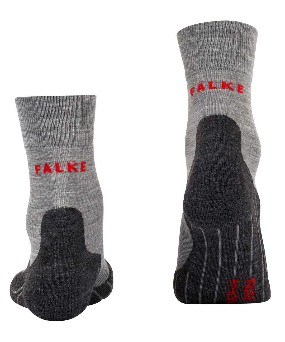 Women Falke RU4 Endurance Wool Running Socks Sports Socks Grey | YPLHDR036