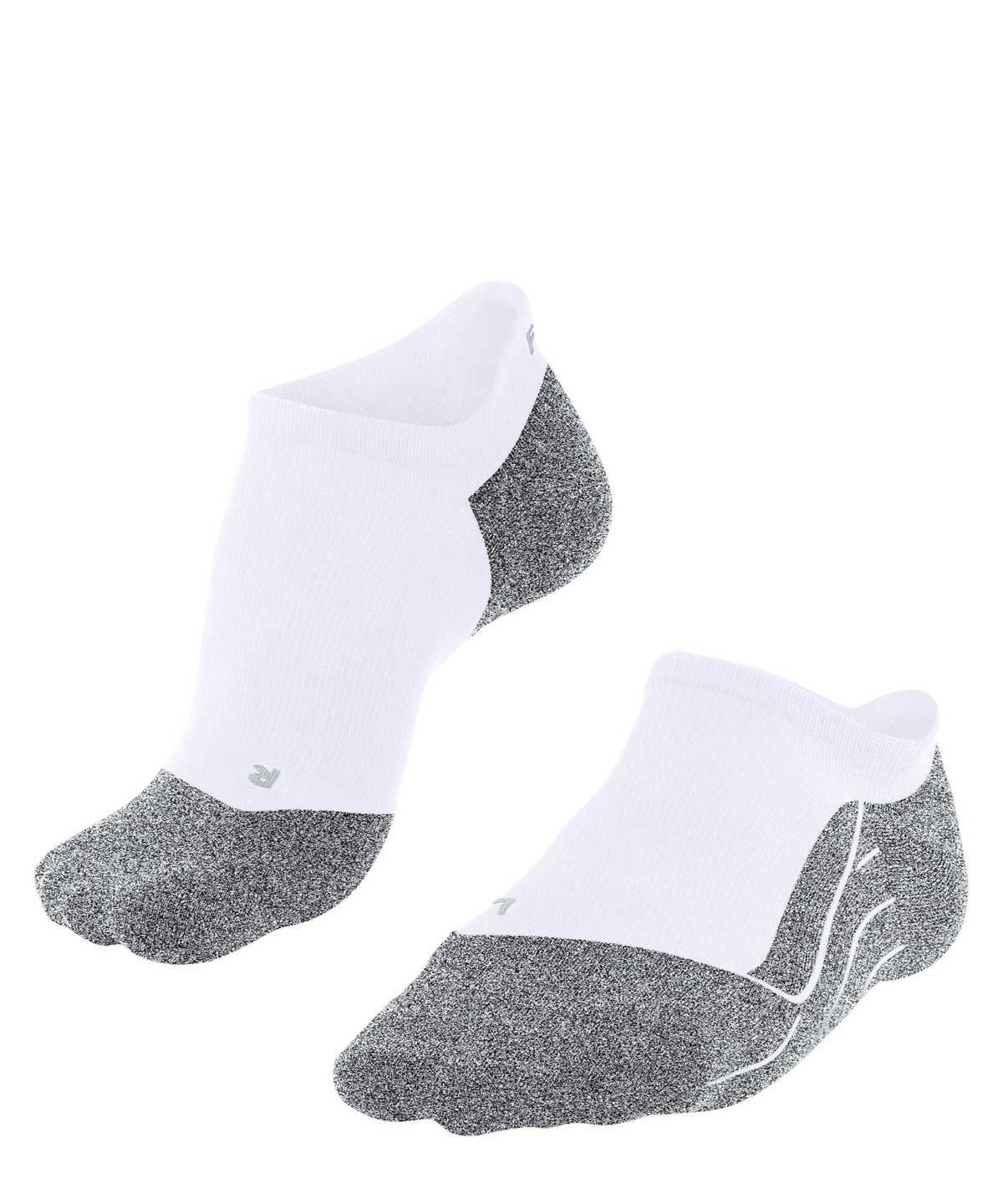 Women Falke RU4 Light Performance Invisible Running Invisibles Sports Socks White | ZLAGHR497