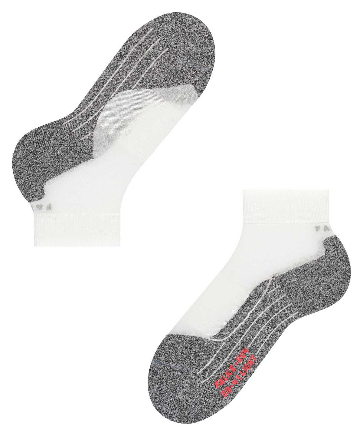 Women Falke RU4 Light Performance Short Running Short sock Sports Socks White | JSAIER014