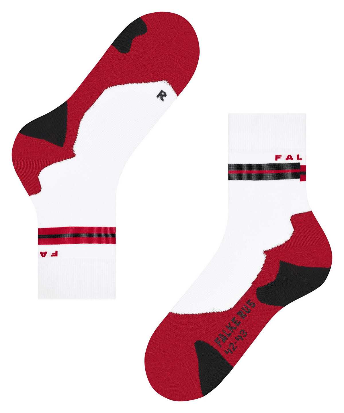 Women Falke RU5 Race Running Socks Sports Socks White | GOMIPA083