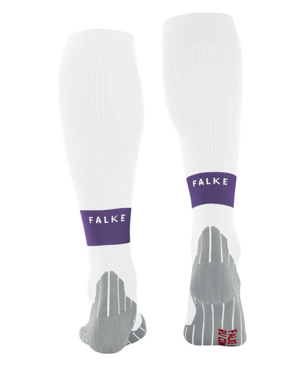 Women Falke RU Compression Energy Running Knee-high Socks Sports Socks White | RIOFAU265