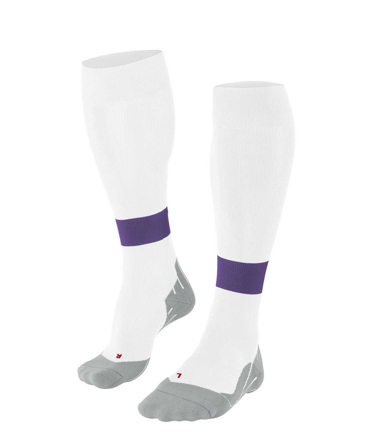 Women Falke RU Compression Energy Running Knee-high Socks Sports Socks White | RIOFAU265