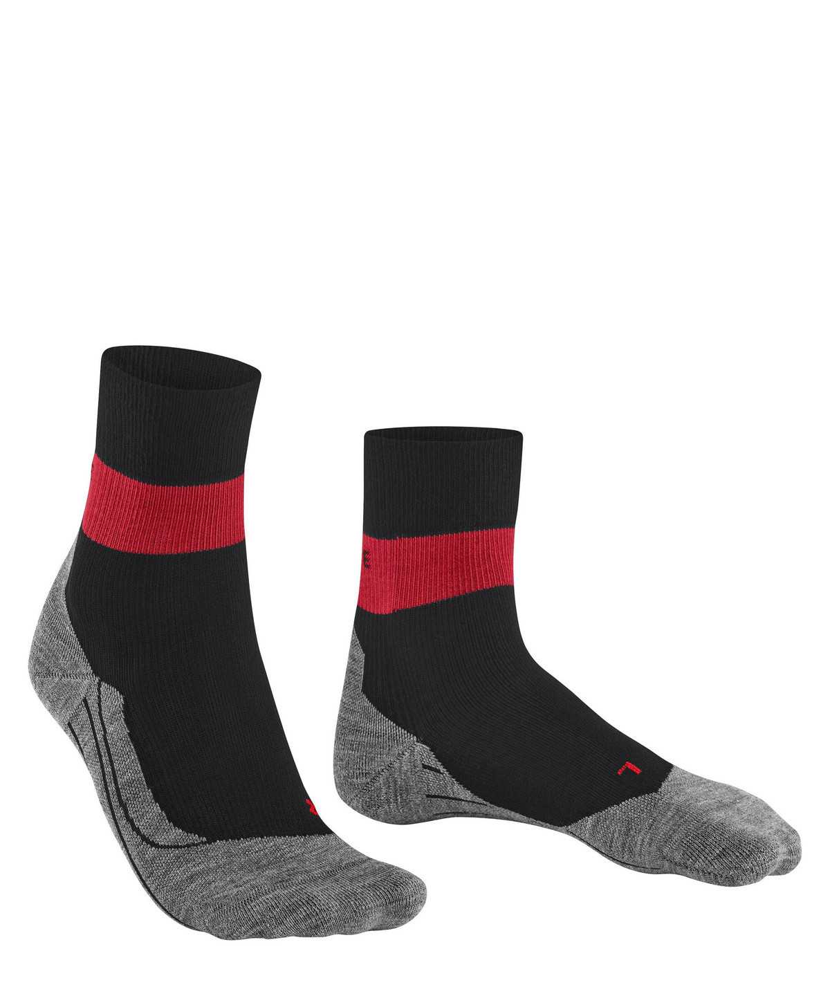 Women Falke RU Compression Stabilizing Running Socks Sports Socks Black | EGUJSL563