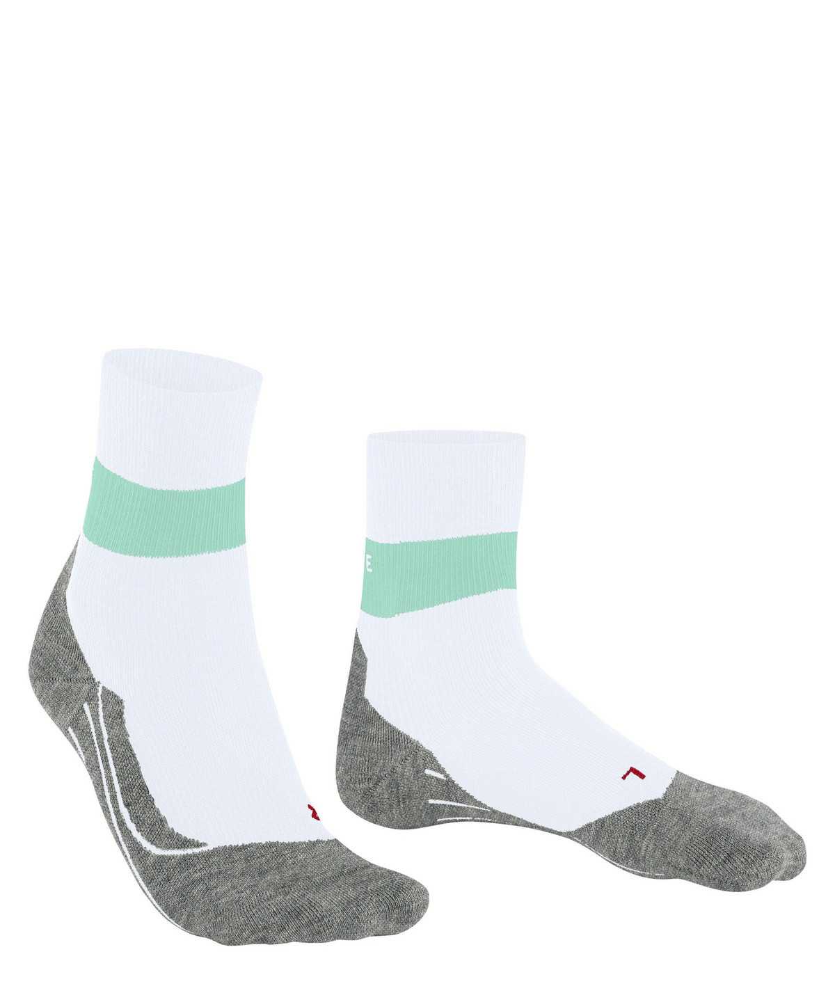 Women Falke RU Compression Stabilizing Running Socks Sports Socks White | ZDHOPQ439